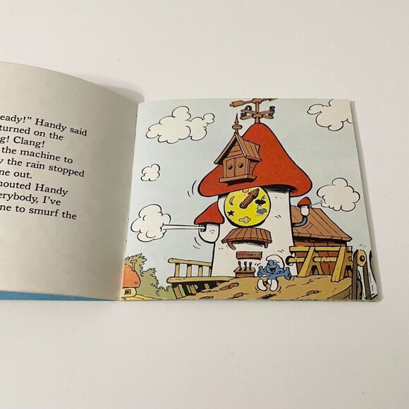 Vintage 1982 Smurf Book The Weather Smurfing Machine Peyo - Picture 12 of 16